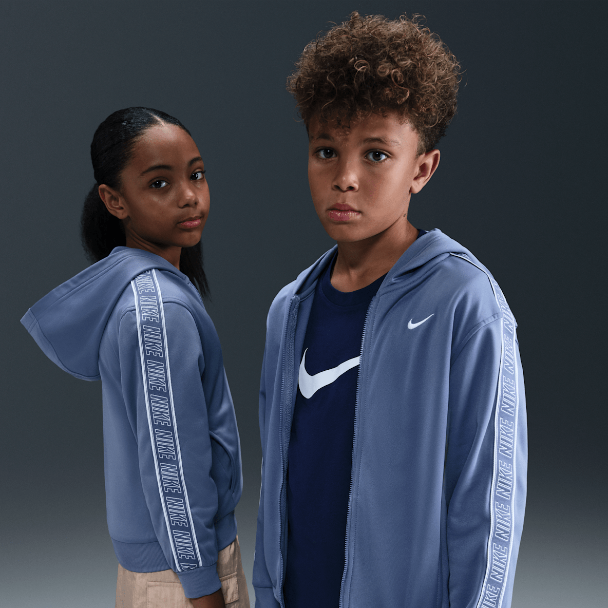 Blue Dri-FIT Full Zip Hoodies. Nike CA